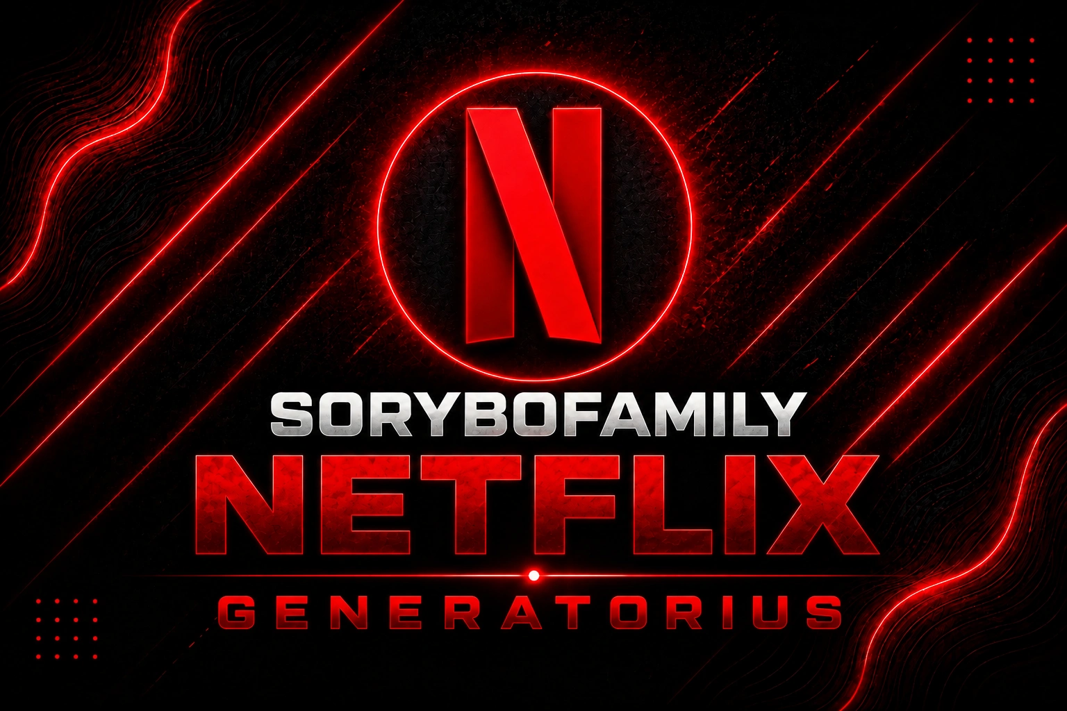 Netflix paskyrų generatorius